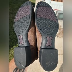 Ariat roper boots, brand new without box or tags. Worn once! Removable blemish